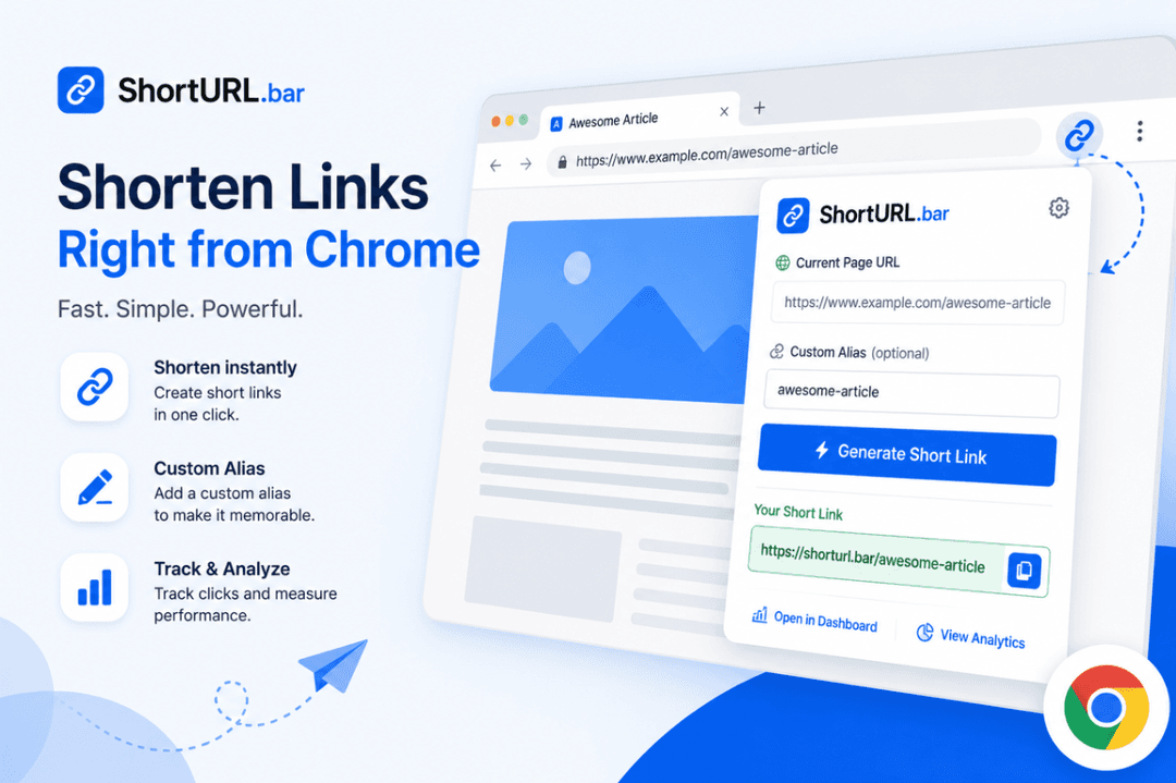 How to Use the ShortURL.bar Chrome Extension